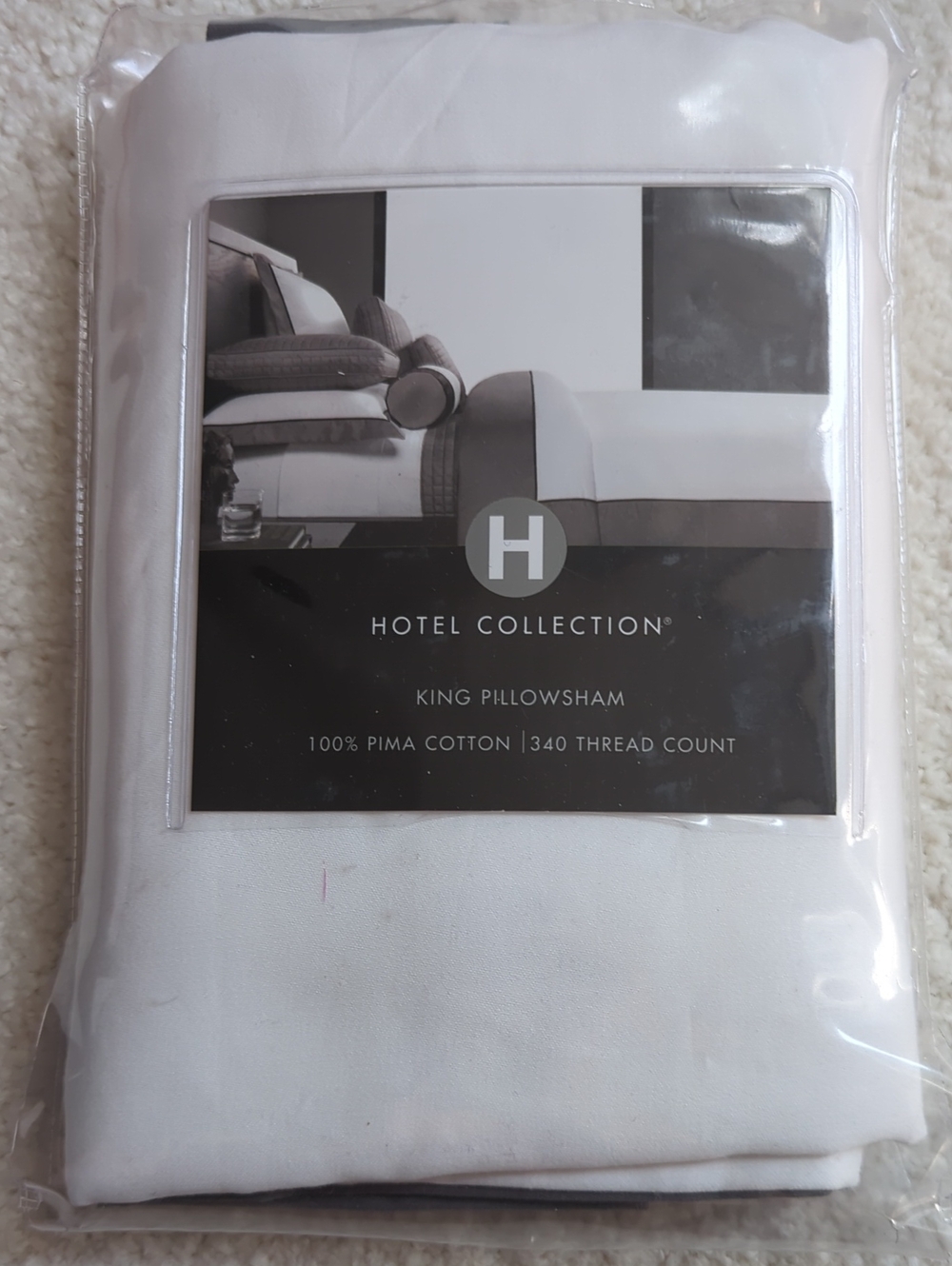 Hotel Collection White King Pillowsham - Pima Cotton